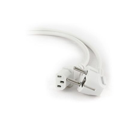 Power cord (C13), VDE approved, white, 6 ft (PC-186W-VDE)