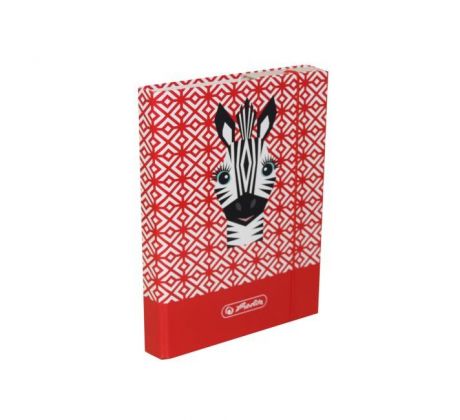 Box na zošity A5 s gumičkou Cute Animals Zebra