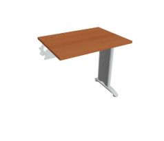 Pracovný stôl Flex, 80x75,5x60 cm, čerešňa/kov