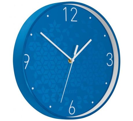 Nástenné hodiny Leitz WOW modrá