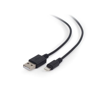 USB data sync and charging Lightning cable, black, 1 m (CC-USB2-AMLM-1M)