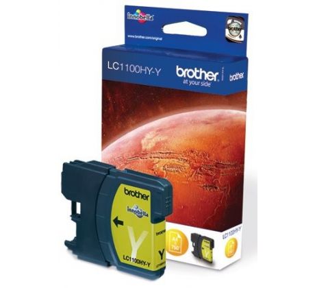 kazeta BROTHER LC-1100 Yellow HY MFC-6490CW/DCP-6690CW (750 str.) (LC1100HYY)