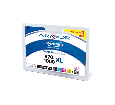 alt. multipack wecare ARMOR pre BROTHER DCP-130/135/330C (LC-1000/LC-970) Universal (K10111W4)