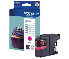 kazeta BROTHER LC-123 Magenta DCP-J4110DW, MFC-J4410DW/J4510DW/J4610DW/J4710DW (600 str.) (LC123M)