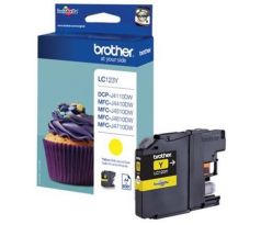 kazeta BROTHER LC-123 Yellow DCP-J4110DW, MFC-J4410DW/J4510DW/J4610DW/J4710DW (600 str.) (LC123Y)