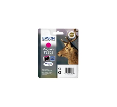 kazeta EPSON SX525WD/SX620FW/BX320FW magenta XL (600 str.) (C13T130340)