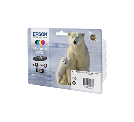 kazeta EPSON XP-600/700 T2636 Multipack CMYK 26XL Claria (C13T263640)