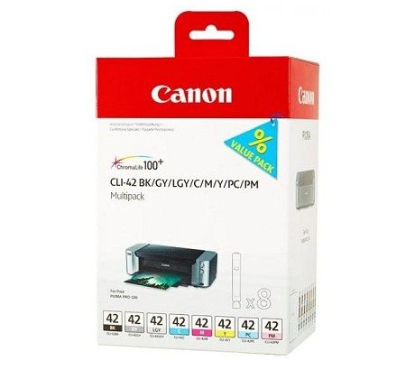 kazeta CANON CLI-42BK/GY/LGY/C/M/Y/PC/PM PACK PIXMA Pro 100 (6384B010)