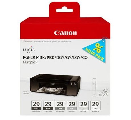 kazeta CANON PGI-29 MBK/PBK/DGY/GY/LGY/CO PACK PIXMA Pro 1 (4868B018)