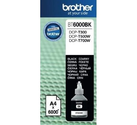 atramentová náplň BROTHER BT-6000BK Black DCP-T300/T500W/T700W (6000 str.) (BT6000BK)