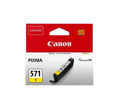 kazeta CANON CLI-571Y yellow MG 5750/5751/6850/6851/7750/7751 (161 str.) (0388C001)