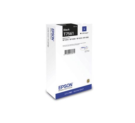 kazeta EPSON WF8000 black L (2500 str.) (C13T756140)