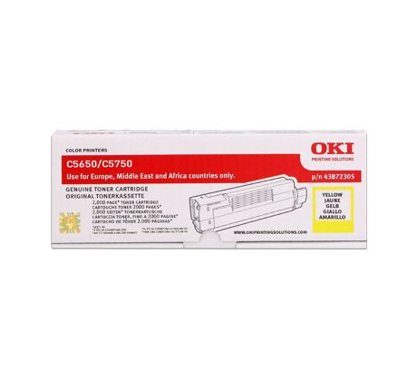 toner OKI C5650/C5750 yellow (43872305)