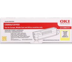 toner OKI C5850/C5950, MC560 yellow (43865721)