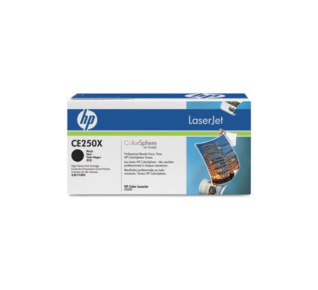 TONER HP CE250X Čierny Color LJ CM3530/CP3525 (10500 str.) (CE250X)