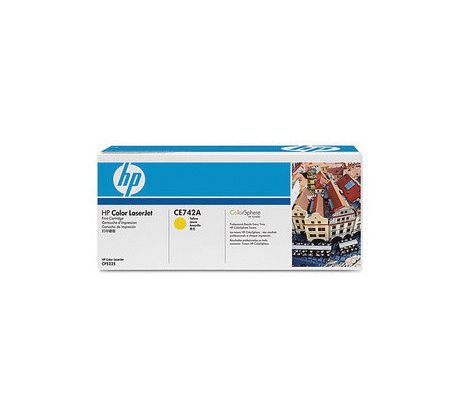 TONER HP CE742A Yellow pre LaserJet CP5220 (7300 str.) (CE742A)