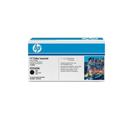 TONER HP CE260A Čierny pre LaserJet CP4525 (8500 str.) (CE260A)