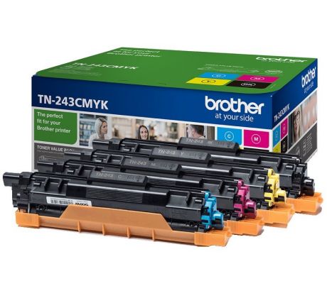 toner BROTHER TN-243 K/C/M/Y kit HL-L3210CW/L3270CDW, DCP-L3510CDW/L3550CDW, MFC-L3730CDN/L3770CDW (4x 1000 str.) (TN243CMYK)