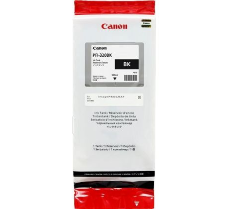 kazeta CANON PFI-320BK black iPF TM-200/205/300/305 (300 ml) (2890C001)