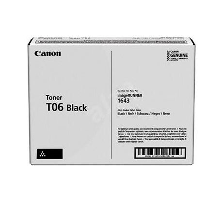 toner CANON T06 black iR 1643i/1643iF (20500 str.) (3526C002)