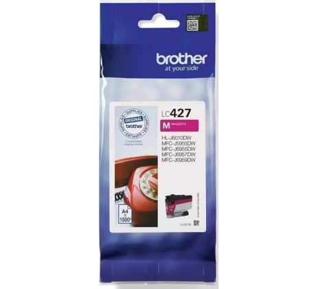 kazeta BROTHER LC-427 Magenta MFC-J5955DW/MFC-J6955DW/MFC-J6957DW (1500 str.) (LC427M)