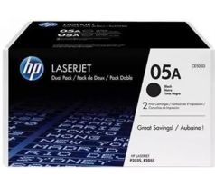 TONER HP CE505D Čierny P2035 P2055d/dn Dvojbalenie (2x 2300 str.) (CE505D)