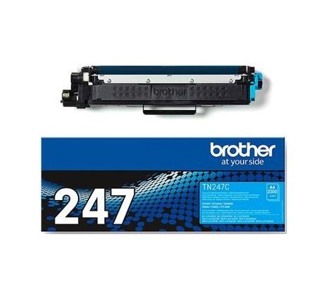 toner BROTHER TN-247 Cyan HL-L3210CW/L3270CDW, DCP-L3510CDW/L3550CDW, MFC-L3730CDN/L3770CDW (2300 str.) (TN247C)