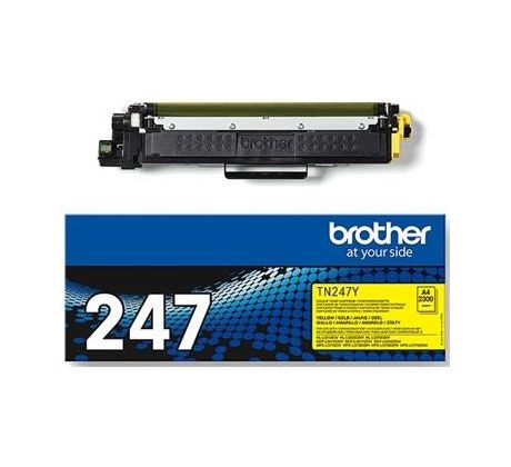 toner BROTHER TN-247 Yellow HL-L3210CW/L3270CDW, DCP-L3510CDW/L3550CDW, MFC-L3730CDN/L3770CDW (2300 str.) (TN247Y)