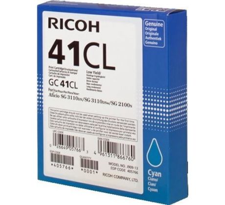 toner RICOH Typ GC 41 LC Cyan Aficio SG 2100/SG 2110/SG 3110 (405766)