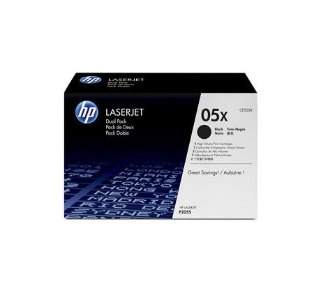 TONER HP CE505XD Čierny P2055d/dn dvojbalenie (2x 6500 str.) (CE505XD)