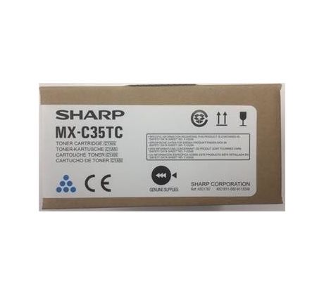 toner SHARP MX-C35TC Cyan MX-C357F/C407P (6000 str.) (MXC35TC)