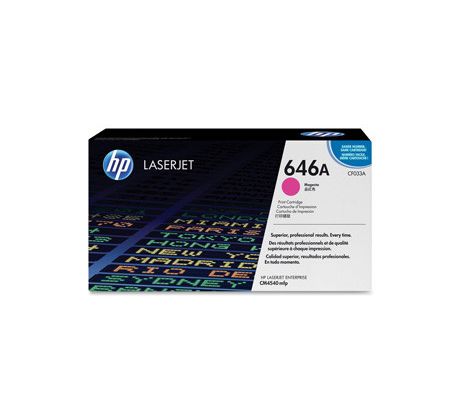 TONER HP CF033A HP646 purpurový pre Color LaserJet CM4540 (12500 str.) (CF033A)