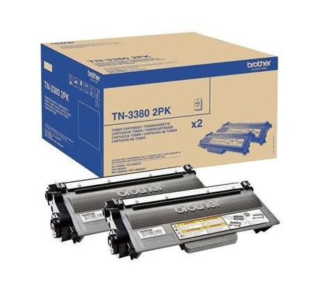 toner BROTHER TN-3380 TWIN HL-5440D/5450DN/5470DW/6180DW, DCP-8110DN/8250DN, MFC-8510DN/8520DN/8950DW (2x 8000 str.) (TN3380TWIN)