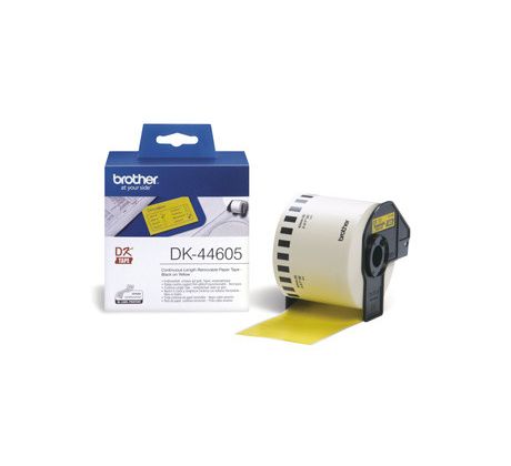 rolka BROTHER DK44605 Removable Yellow Paper Tape (Žltá 62mm) (DK44605)