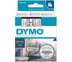 páska DYMO 53713 D1 Black On White Tape (24mm) (S0720930)