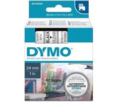 páska DYMO 53710 D1 Black On Transparent Tape (24mm) (S0720920)