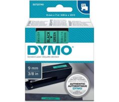 páska DYMO 40919 D1 Black On Green Tape (9mm) (S0720740)