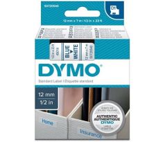 páska DYMO 45014 D1 Blue On White Tape (12mm) (S0720540)