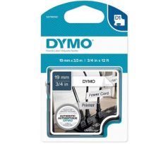 páska DYMO 16958 D1 Black On White Flexible Nylon Tape (19mm) (S0718050)