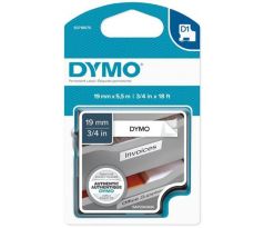 páska DYMO 16960 D1 Black On White Permanent Polyester Tape (19mm) (S0718070)