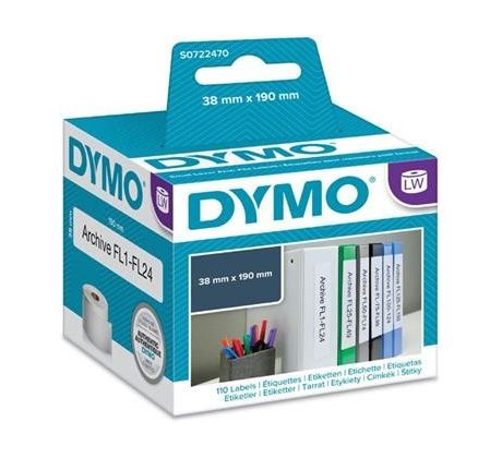 rolka DYMO 99018 Small Lever Arch File Labels 190x38mm (S0722470)