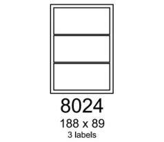 etikety RAYFILM 188x89 matné biele polyetylenové laser/inkjet R05038024A (100 list./A4) (R0503.8024A)