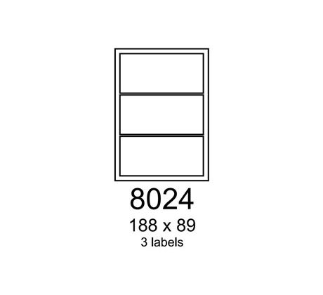 etikety RAYFILM 188x89 matné biele polyetylenové laser/inkjet R05038024A (100 list./A4) (R0503.8024A)