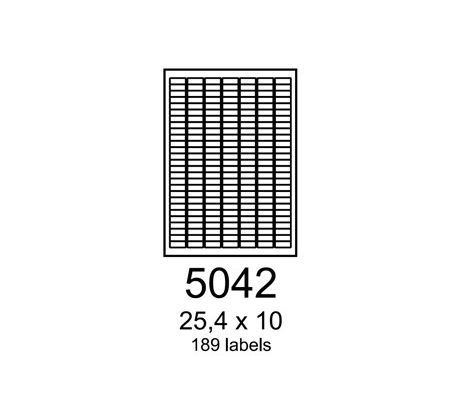 etikety RAYFILM 25,4x10 žlté flourescentné laser R01315042A (100 list./A4) (R0131.5042A)