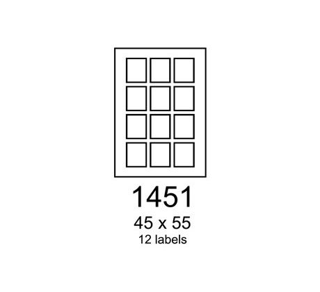 etikety RAYFILM 45x55 univerzálne biele R01001451F (1.000 list./A4) (R0100.1451F)