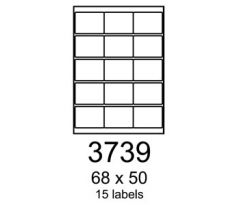 etikety RAYFILM 68x50 oranžové flourescentné laser R01333739A (100 list./A4) (R0133.3739A)