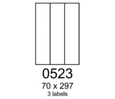 etikety RAYFILM 70x297 žlté flourescentné laser R01310523A (100 list./A4) (R0131.0523A)