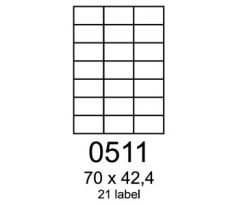 etikety RAYFILM 70x42,4 červené flourescentné laser R01320511A (100 list./A4) (R0132.0511A)