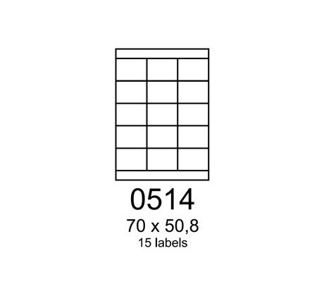 etikety RAYFILM 70x50,8 zelené flourescentné laser R01300514A (100 list./A4) (R0130.0514A)