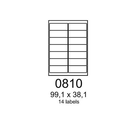 etikety RAYFILM 99,1x38,1 červené flourescentné laser R01320810A (100 list./A4) (R0132.0810A)